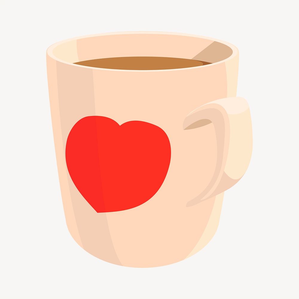 Coffee mug clipart psd. Free public domain CC0 image.