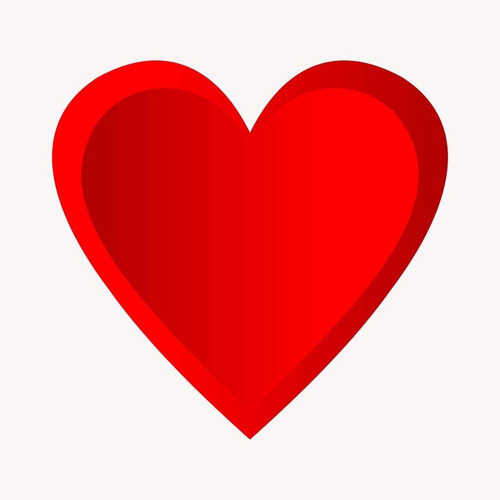 3D heart illustration. Free public domain CC0 image.