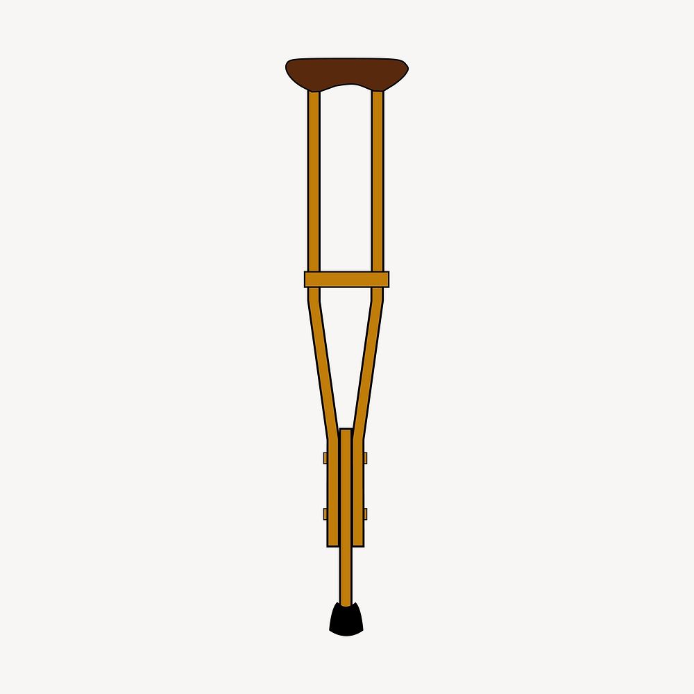 Crutches clipart, illustration vector. Free public domain CC0 image.