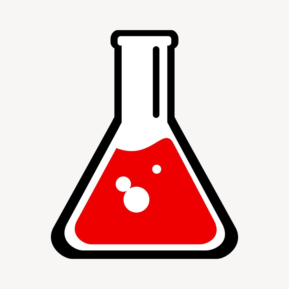 Science icon clipart, illustration vector. Free public domain CC0 image.