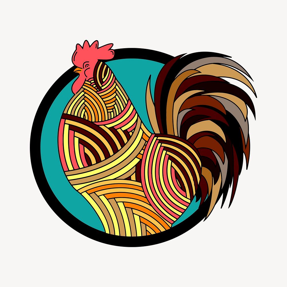 Rooster clipart vector. Free public domain CC0 image.