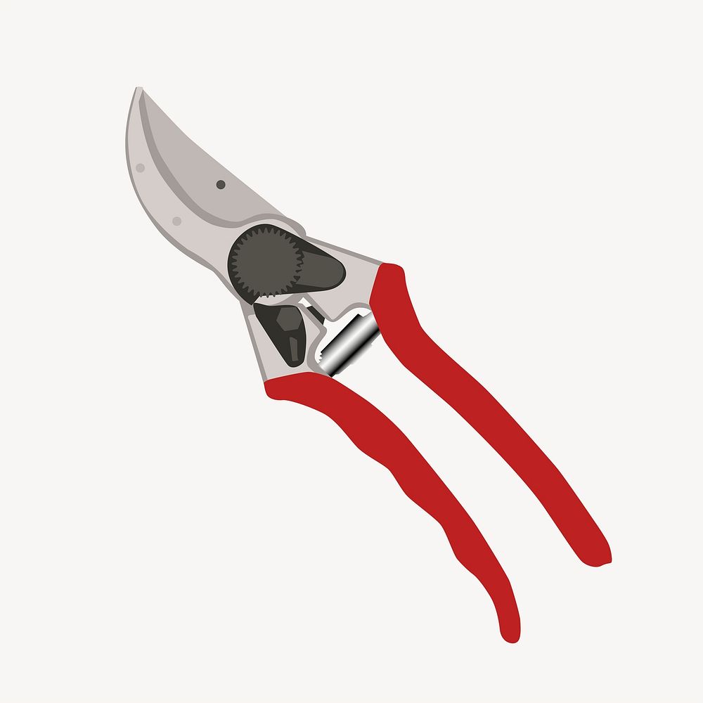 Pruning shears clipart, illustration psd. Free public domain CC0 image.