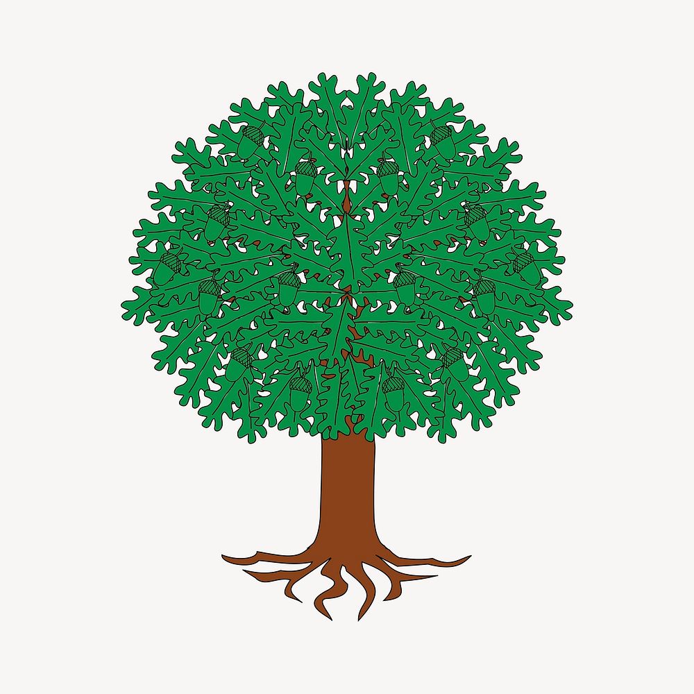 Tree clipart, illustration. Free public domain CC0 image.