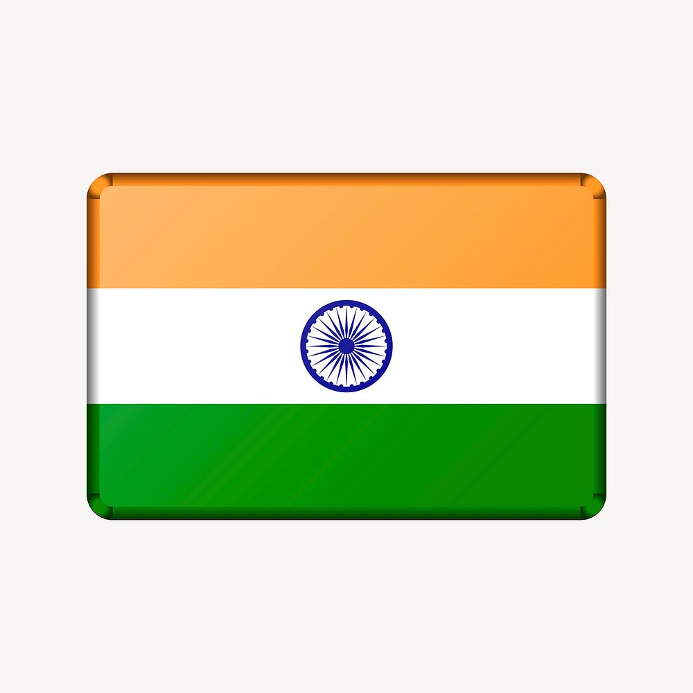 Indian flag clipart vector. Free public domain CC0 image.