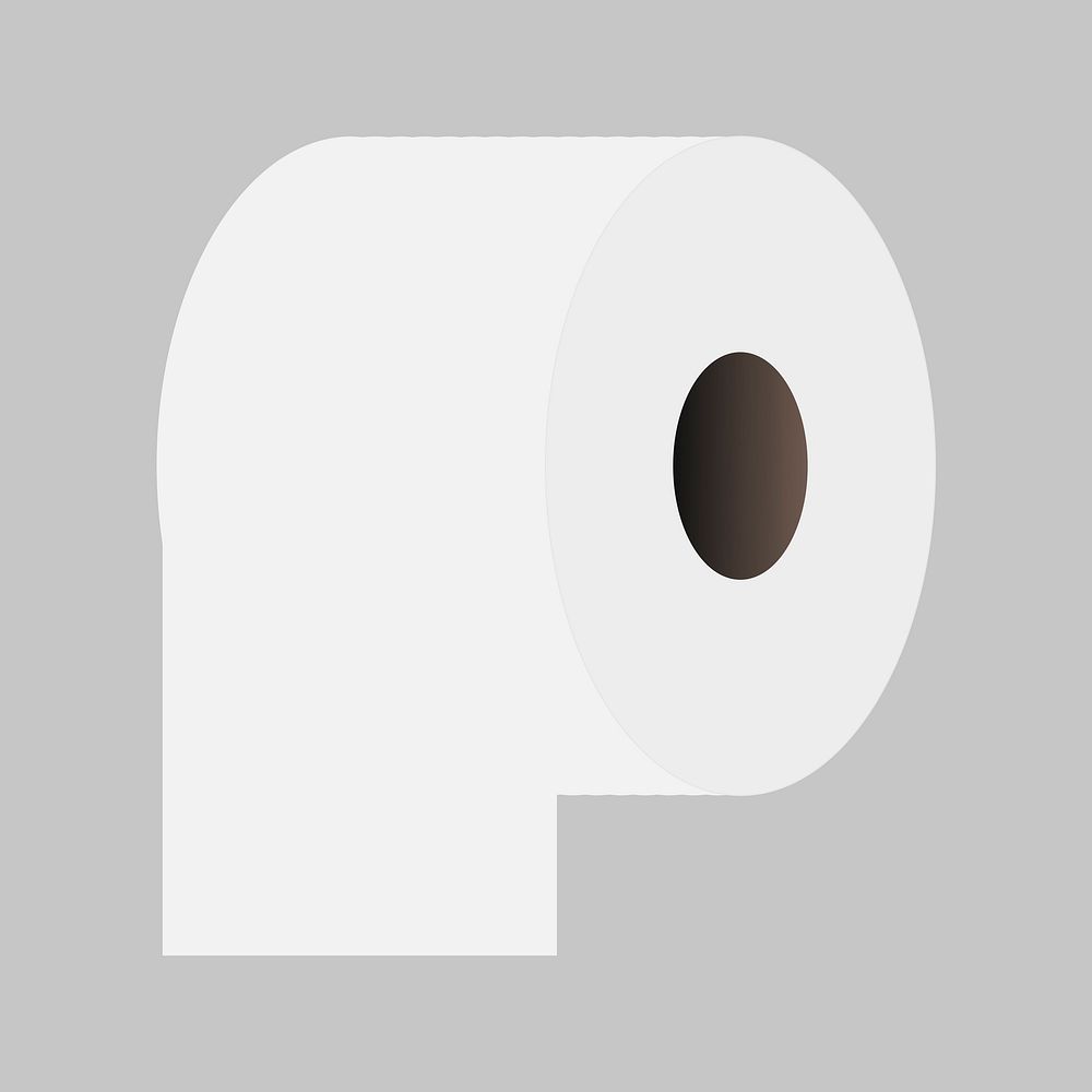 Toilet roll clipart, illustration vector. Free public domain CC0 image.