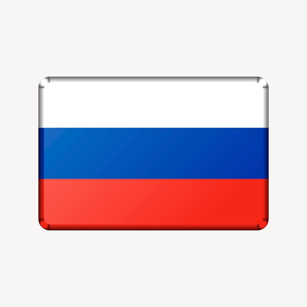 Russian flag illustration. Free public domain CC0 image.