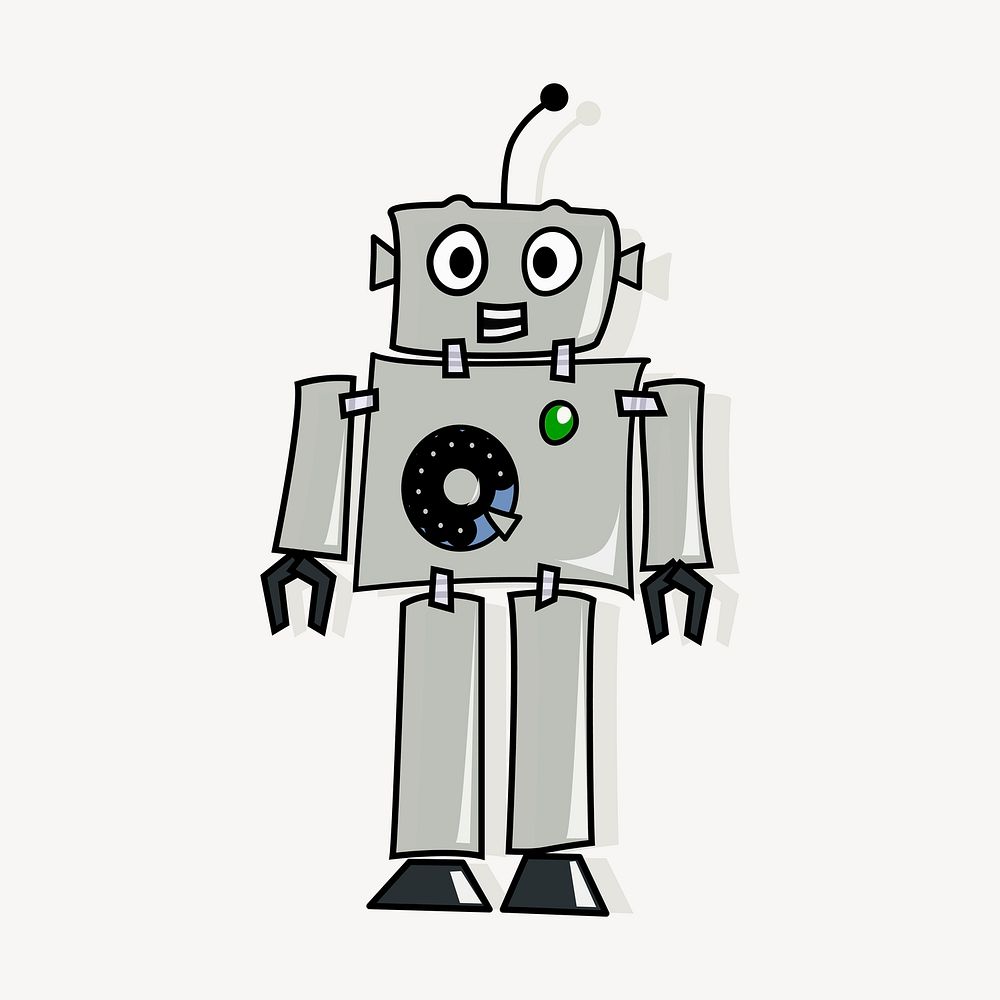 Robot clipart, illustration. Free public domain CC0 image.