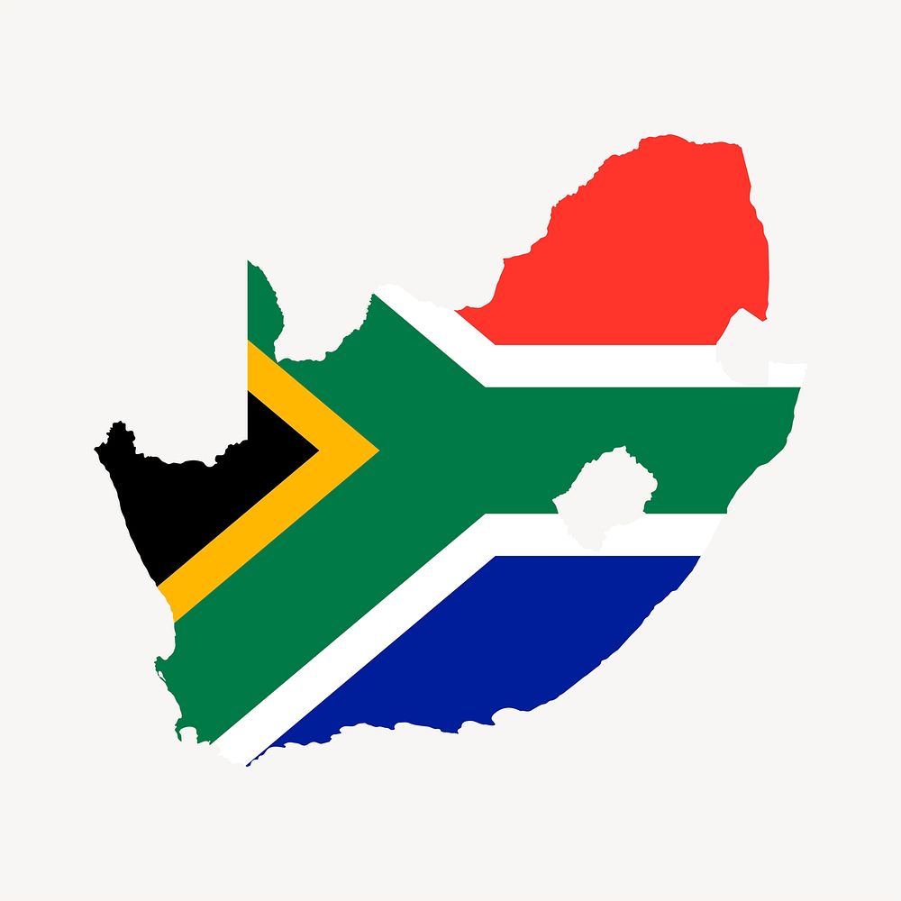 South Africa clipart, illustration psd. Free public domain CC0 image.