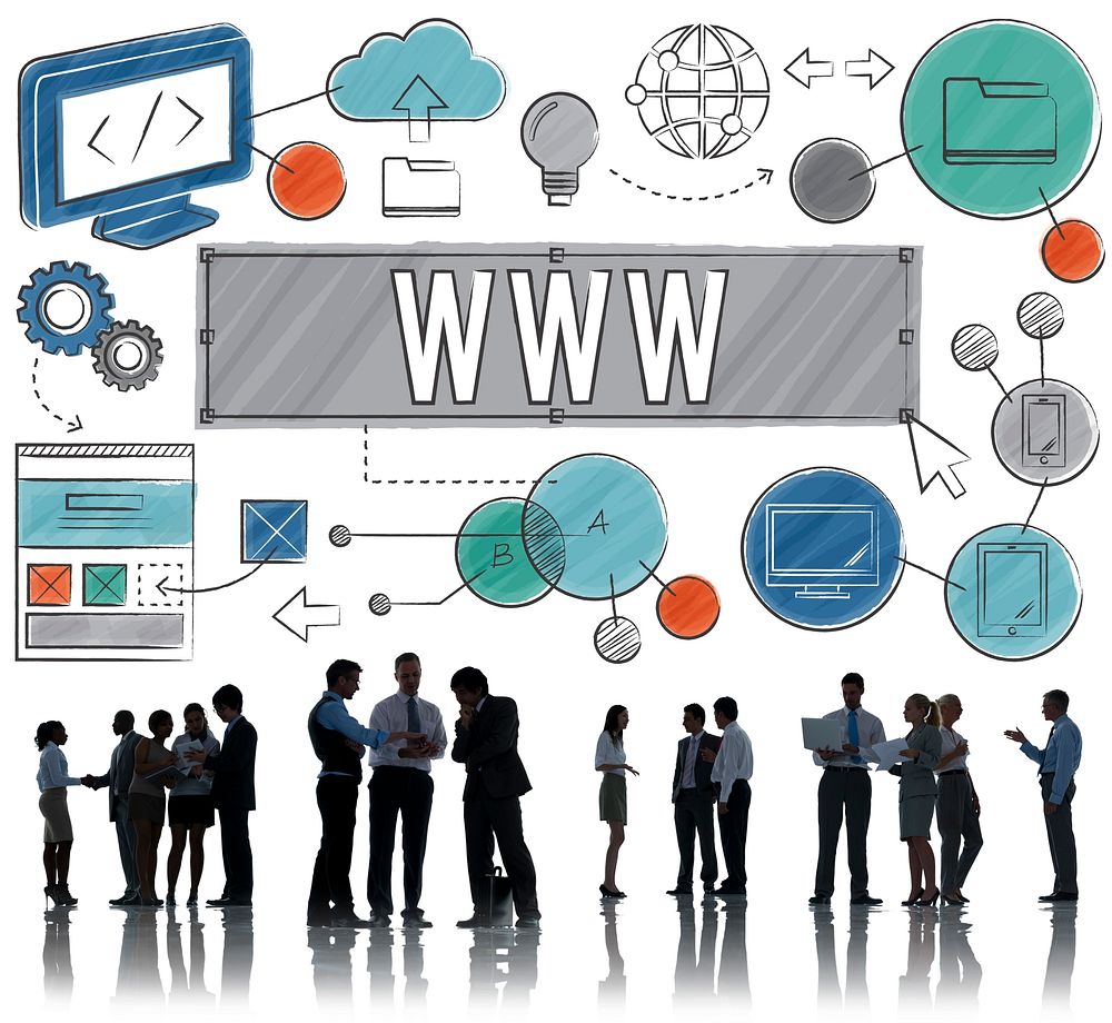 WWW Network Online Connection Technology Concept