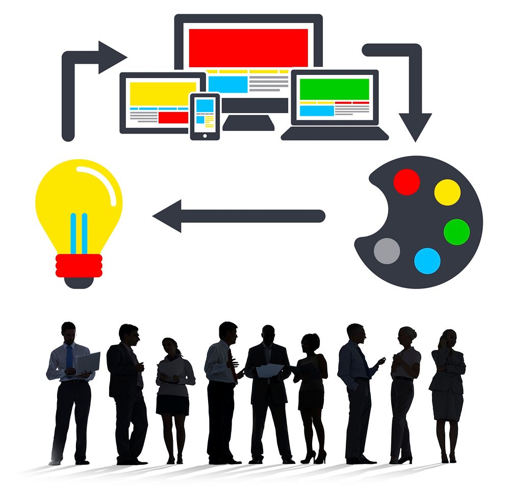 Web design online technology layout free photo rawpixel