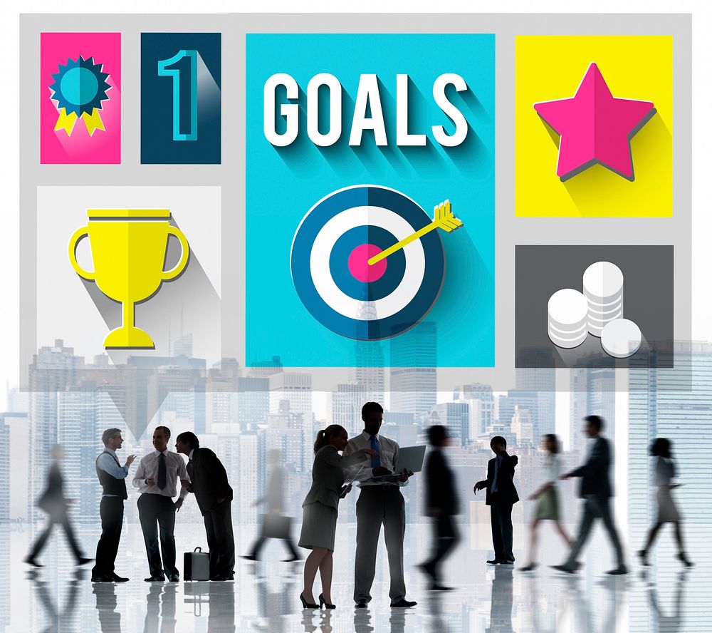 Goals Achievement Successful Winner Target Concept