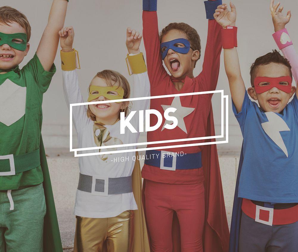 Team Kids Heroes Aspiration Goals Concept