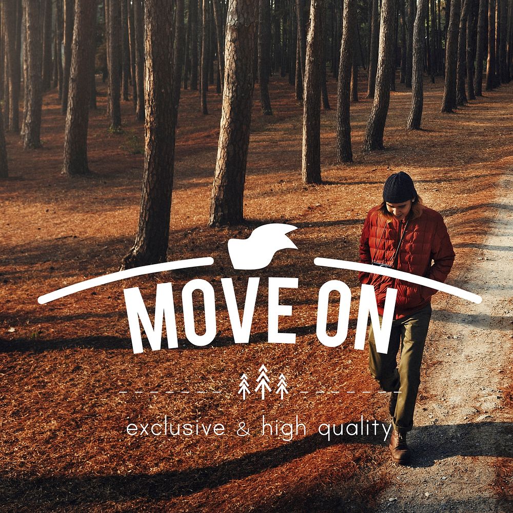 Move On Active Destination Roaming Trek Walk Concept