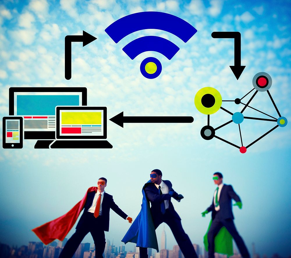 Internet DIgital Global Communicaotion Togetherness Concept