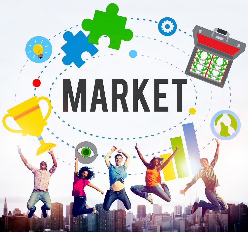 Market Plans Advertising Ideas Global Successs Branding Concept