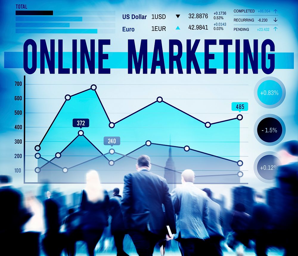 Online Marketing Planning Strategy Business Organization Concept