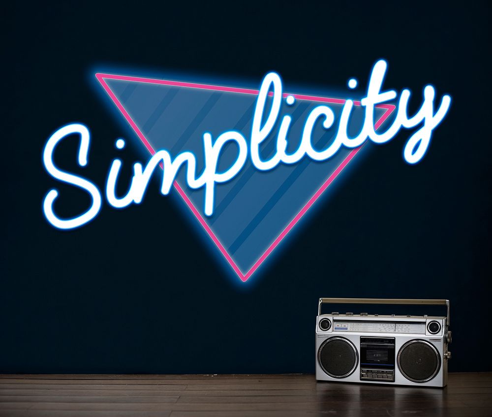Simplicity Contemporary Design Word Graphic
