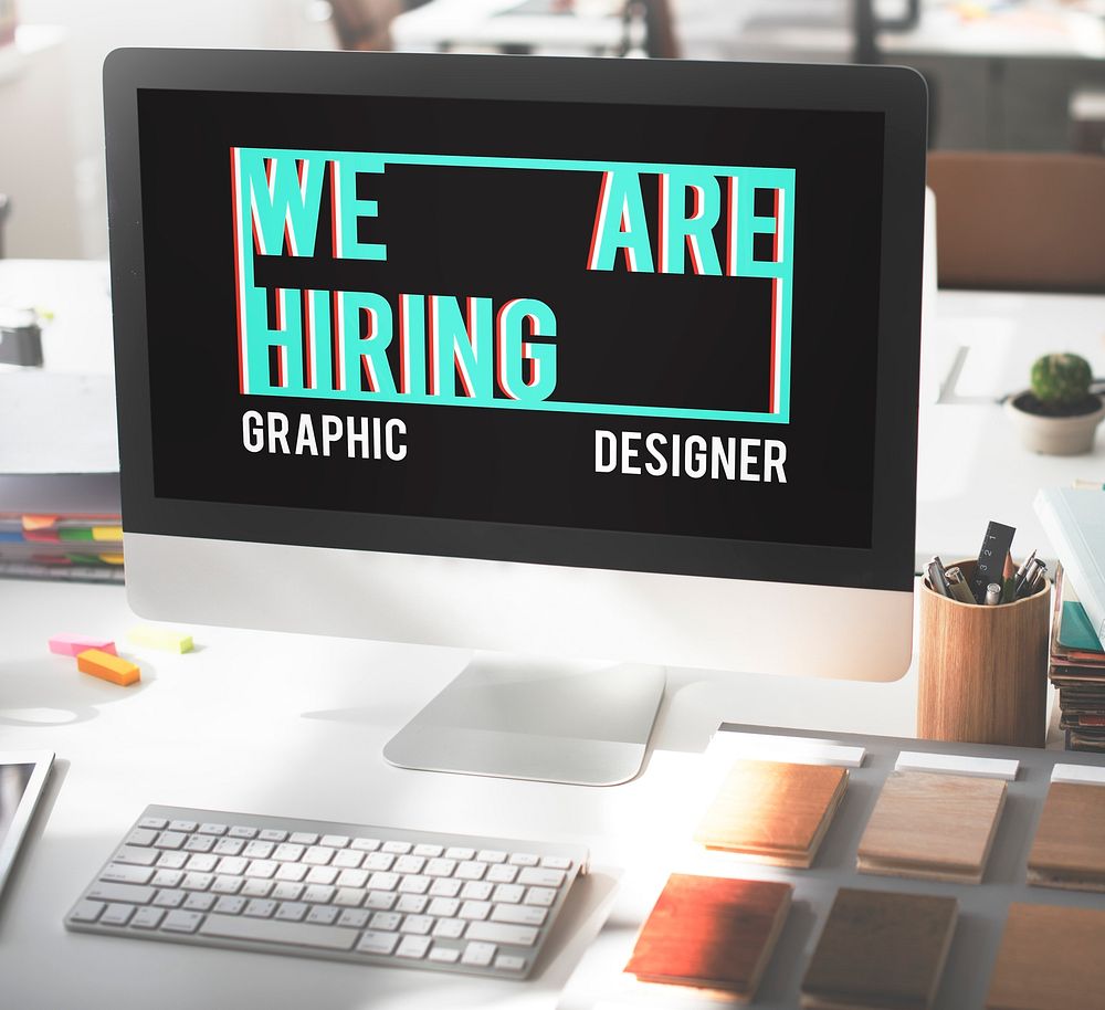 We are Hiring Job Applicaion Creative Occupation Designer Concept