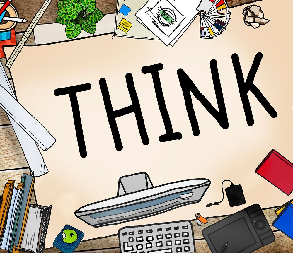 Think Idea Creative Intelligence Solution Concept
