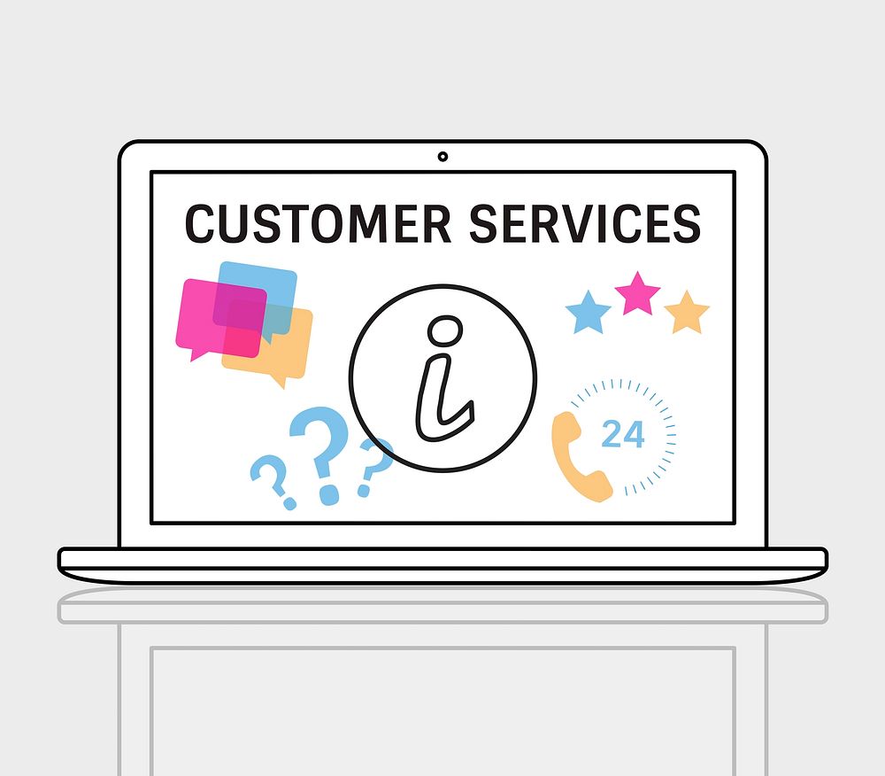 Illustration contact us online customer Premium Photo rawpixel