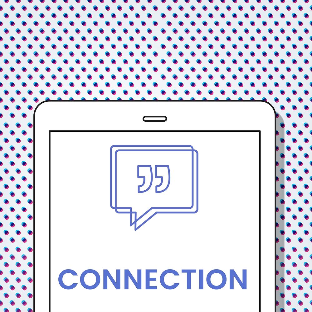 Connect Speech Bubble with Quotation Mark