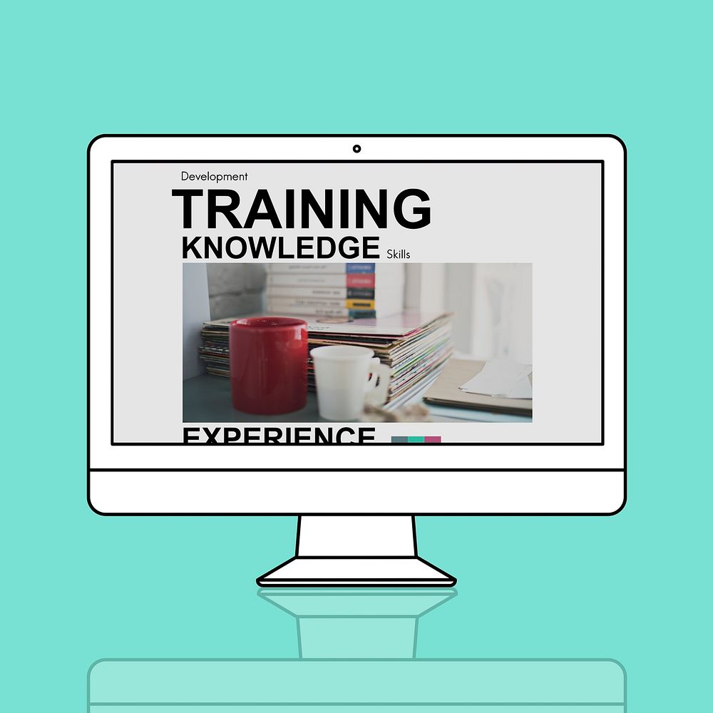 Training Knowledge Skills Experince Cup Words Concept