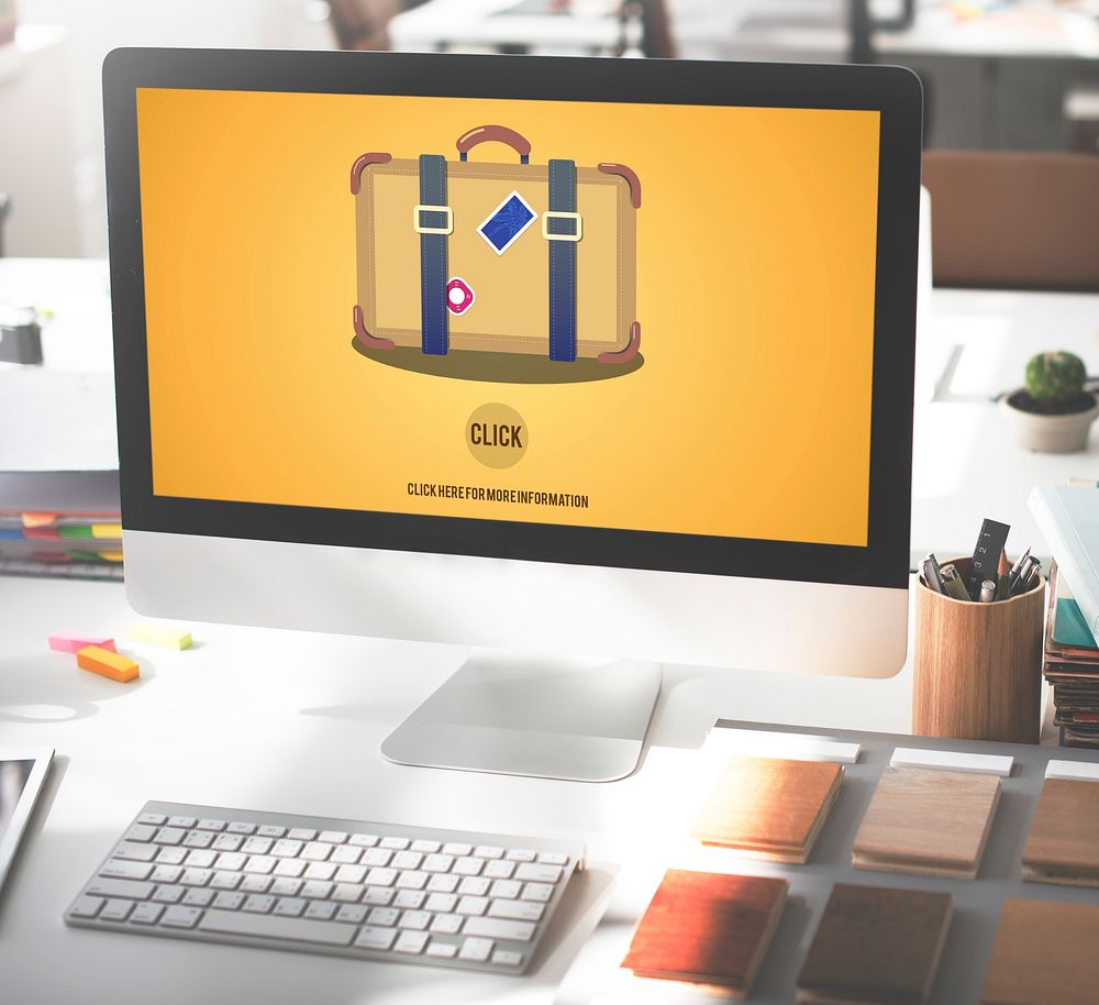 Travel Luggage Suitcase Journey Click Concept