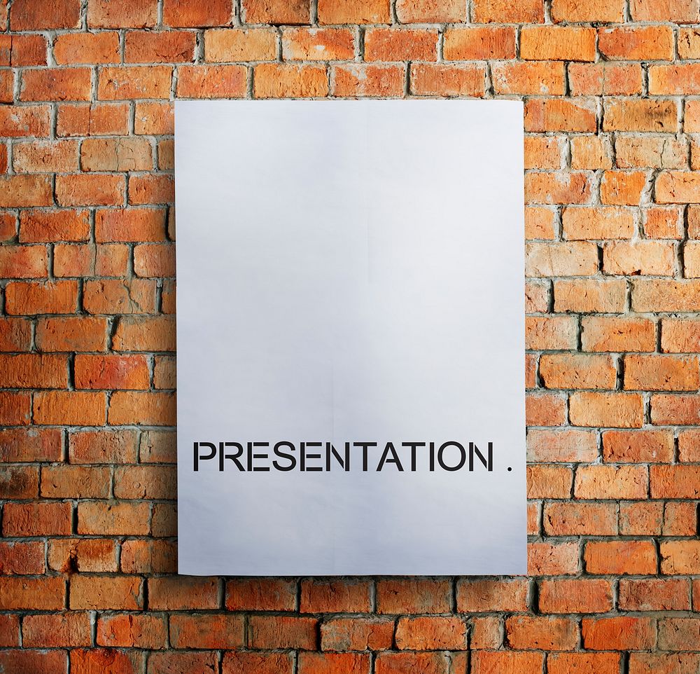 Paper Document Presentation Brickwall Concept