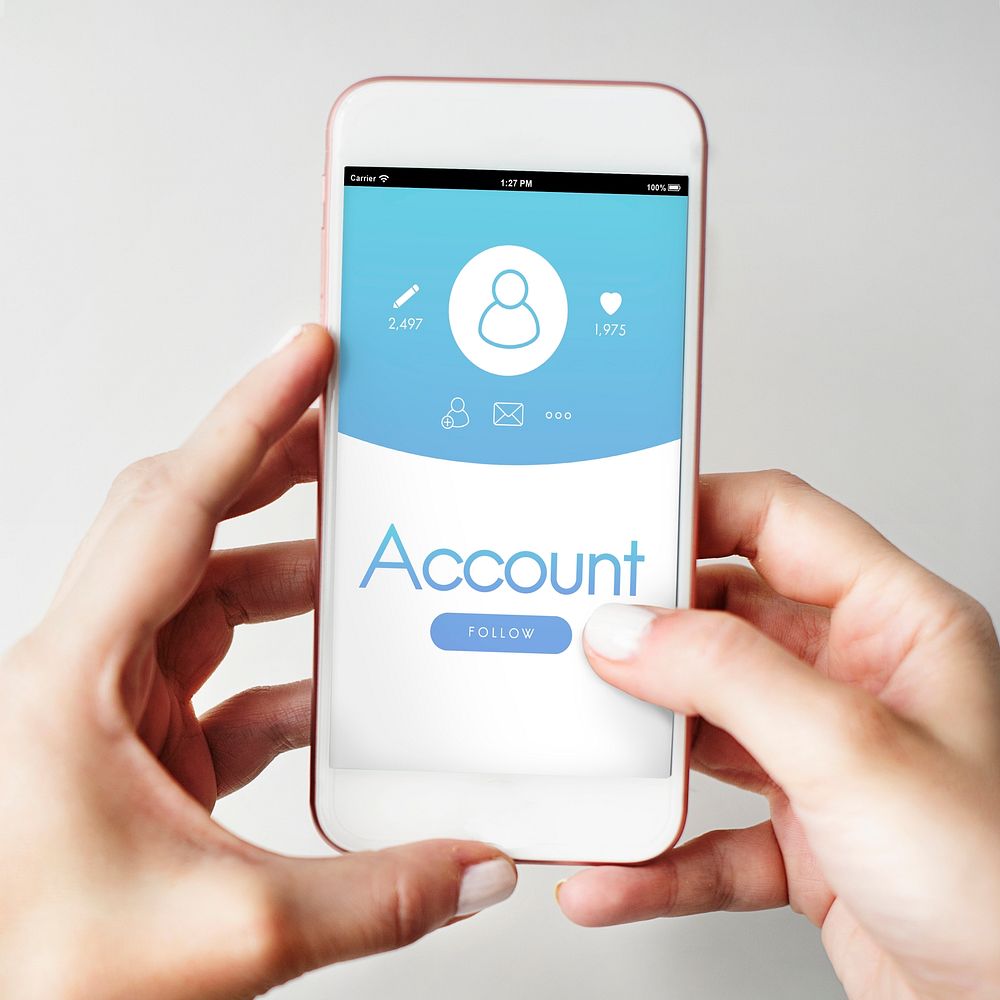 Account User Profile Registration Concept
