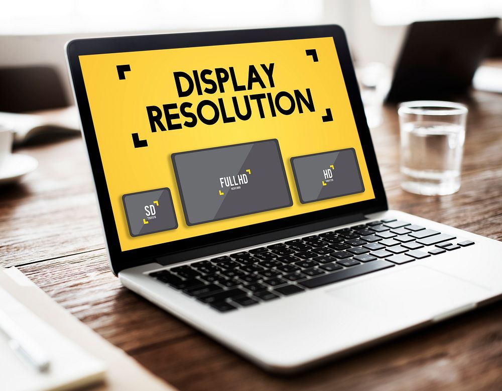 Display Resolution Screen Modern Technology Concept