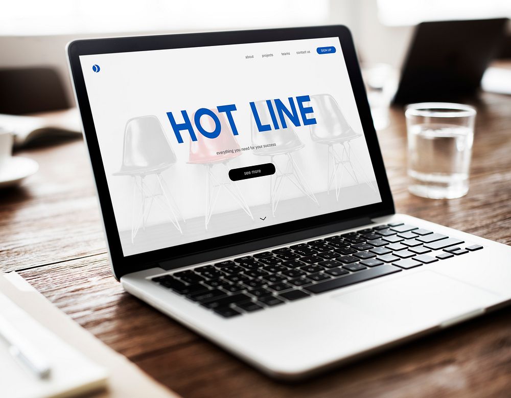 Call Center Hot Line Information Concept