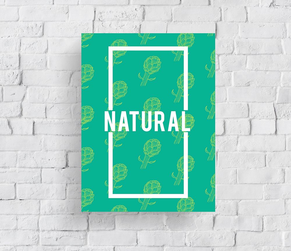 Natural Vitality Reviving Graphic Design Word