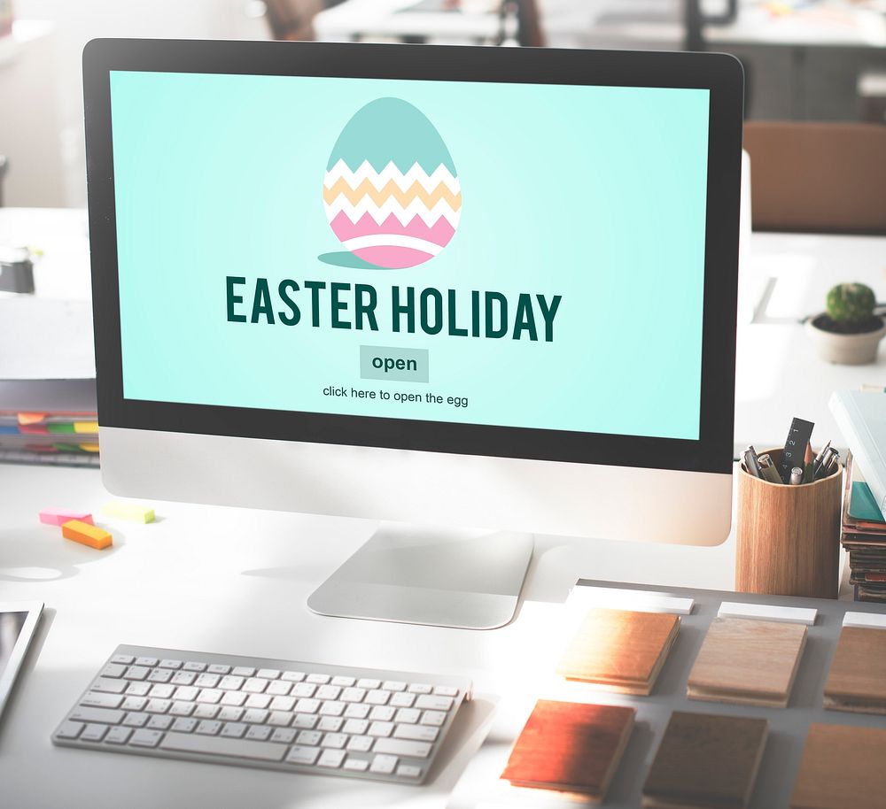 Easter Holiday Celebration Webpage Concept