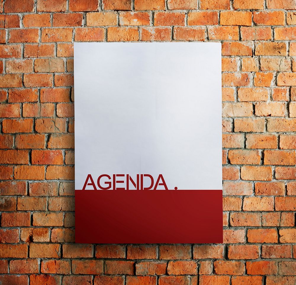 Agenda Meeting Appointment Activity Information Concept