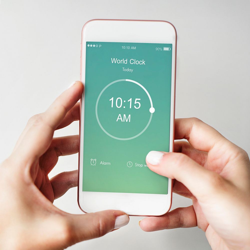 Time Alarm Stopwatch Clock Concept