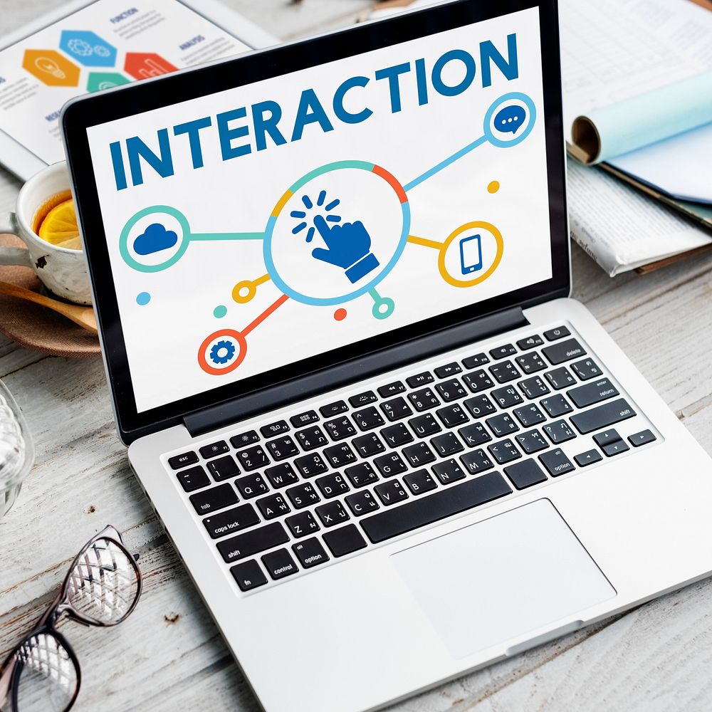 Interaction Connection Community Social Network Concept