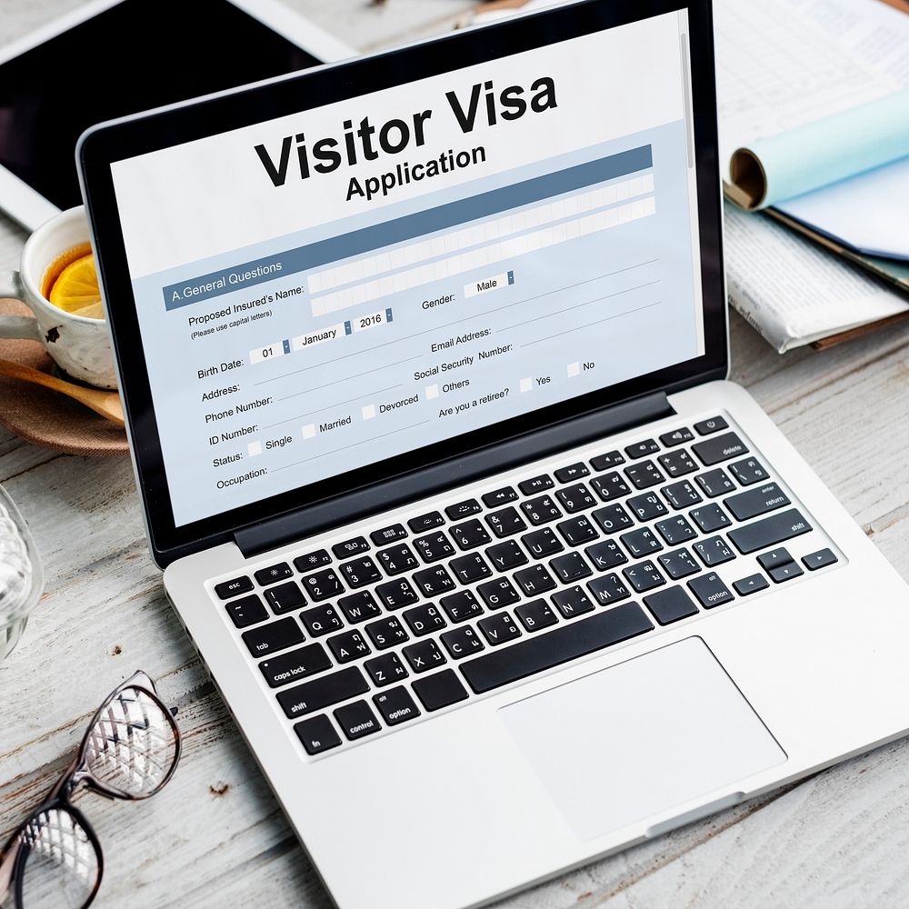 Visitor Visa Application Form Concept