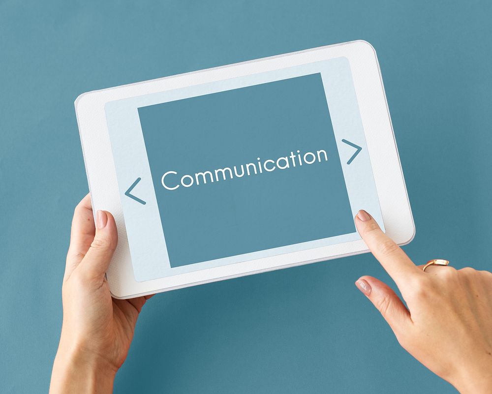 Communication connection conversation word concept