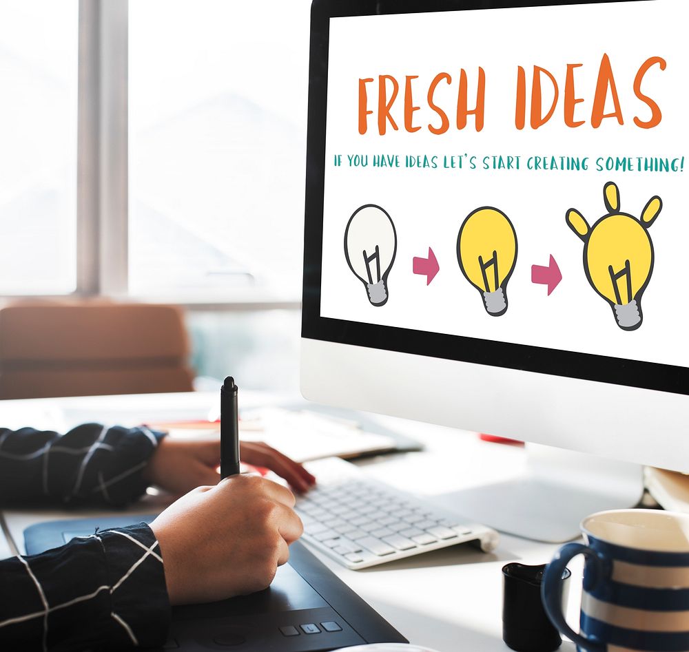 Fresh Ideas Design Inspiration Invention Concept
