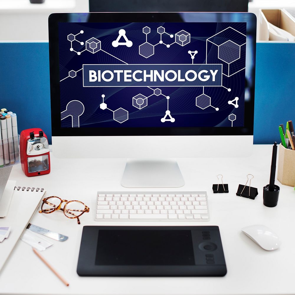 Biotechnology DNA Cell Molecule Experiment Research Concept