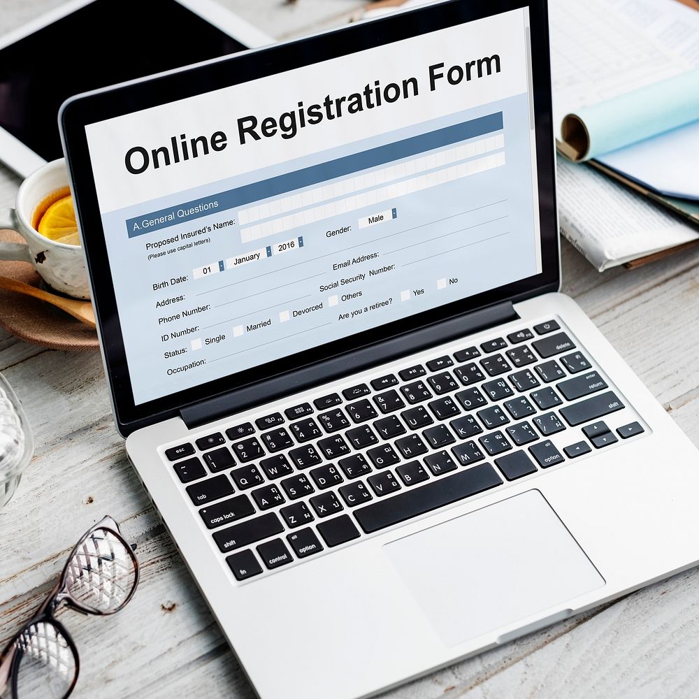 Online Application Form Document Concept