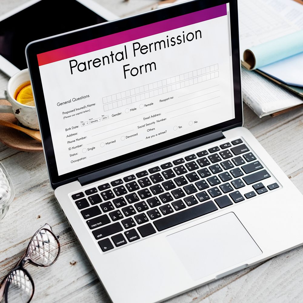 Parental Permission Form Consent Endorsement Concept