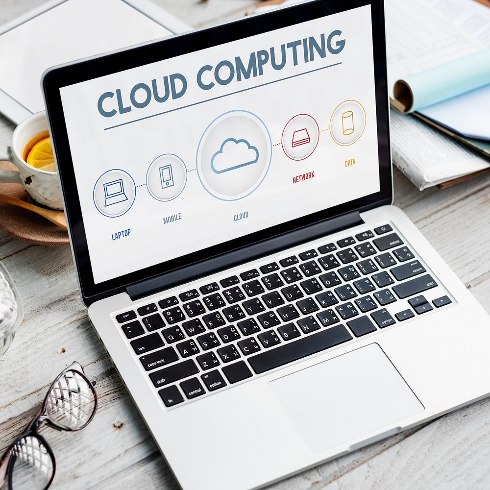 Cloud Computing Data Digital Storage Graphic Concept