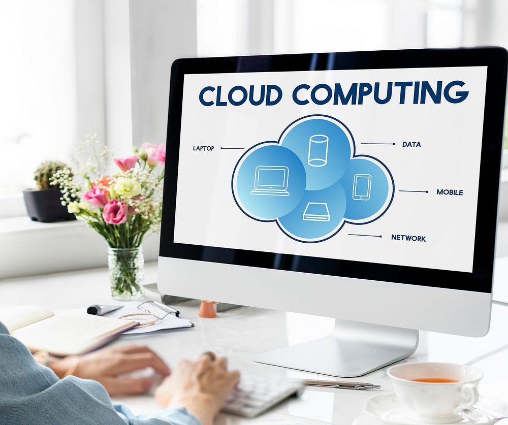 Cloud Computing Data Networking Connection Technology Concept