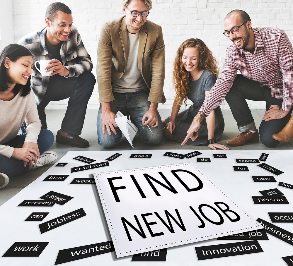FInd New Job Applicant Hiring Employment Concept