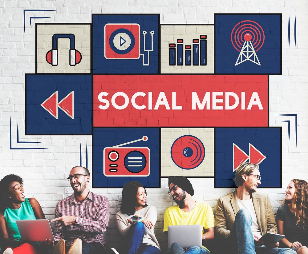 Social Media Communication Sharing Network Concept