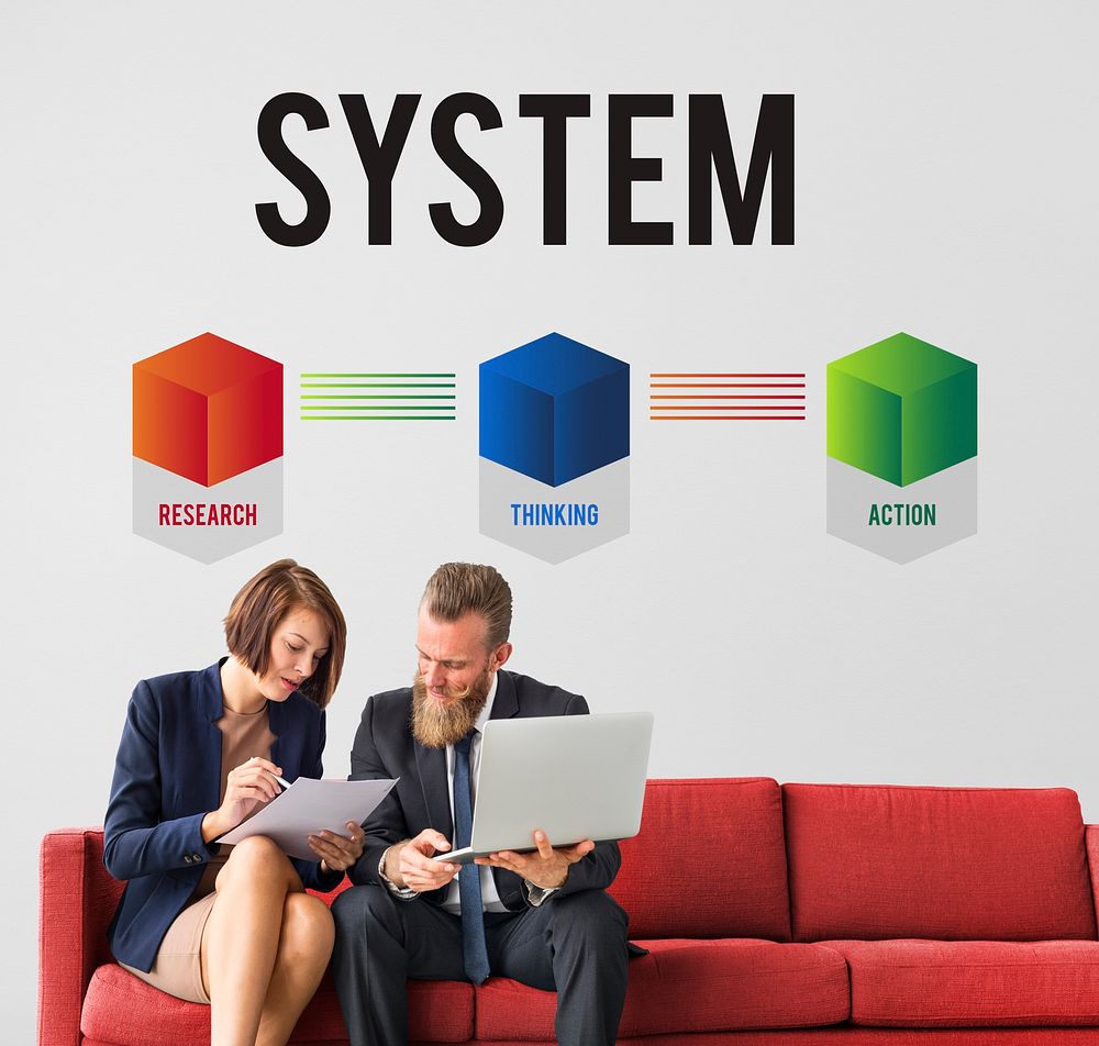 Business System Development Diagram Concept