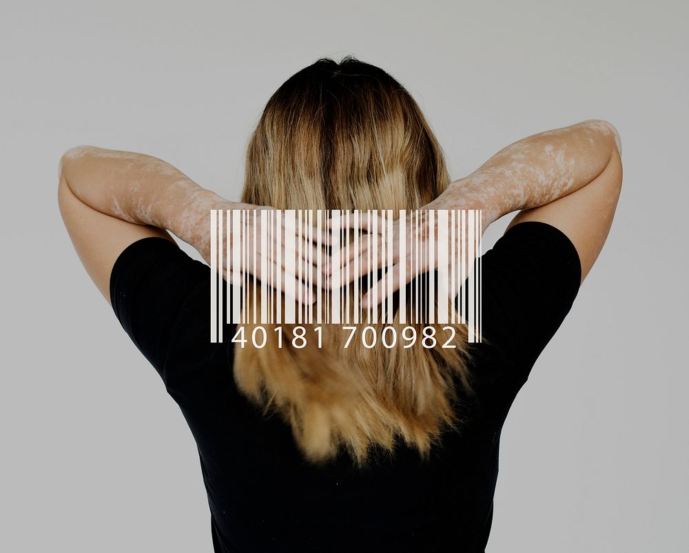 Barcode Line Number Code Banner Vector