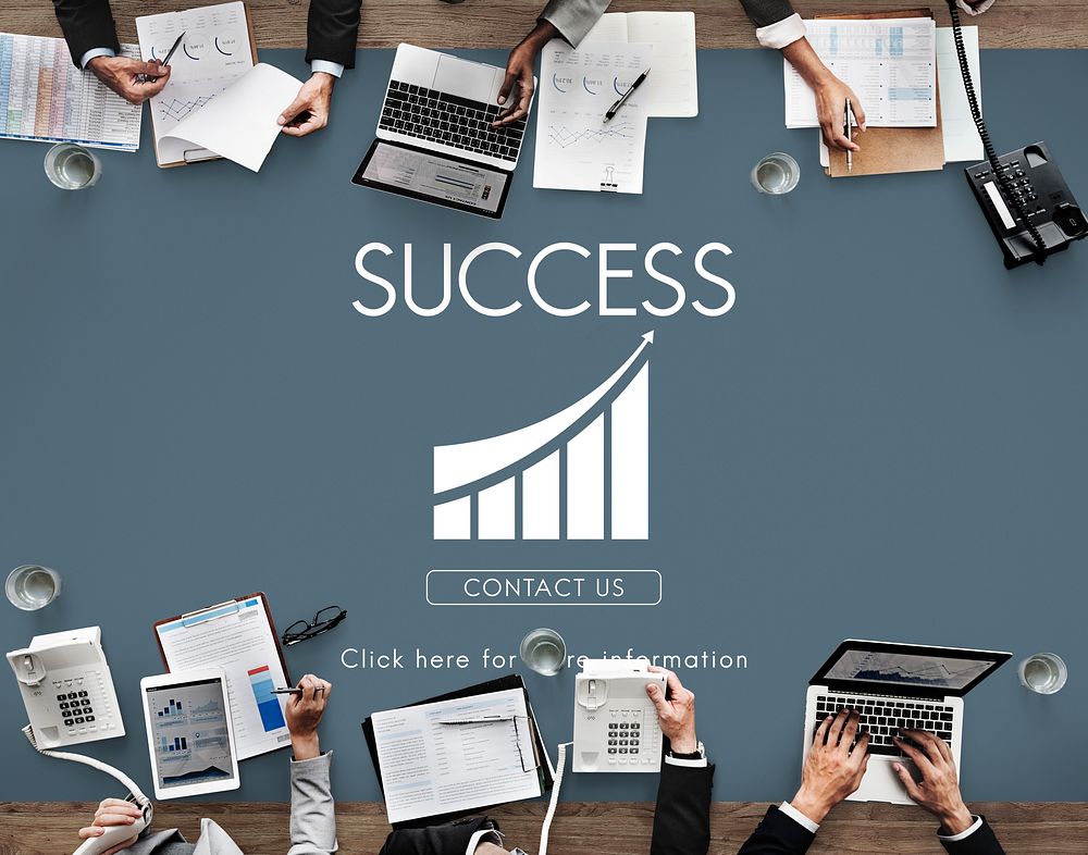 Business Success Report Graph Concept