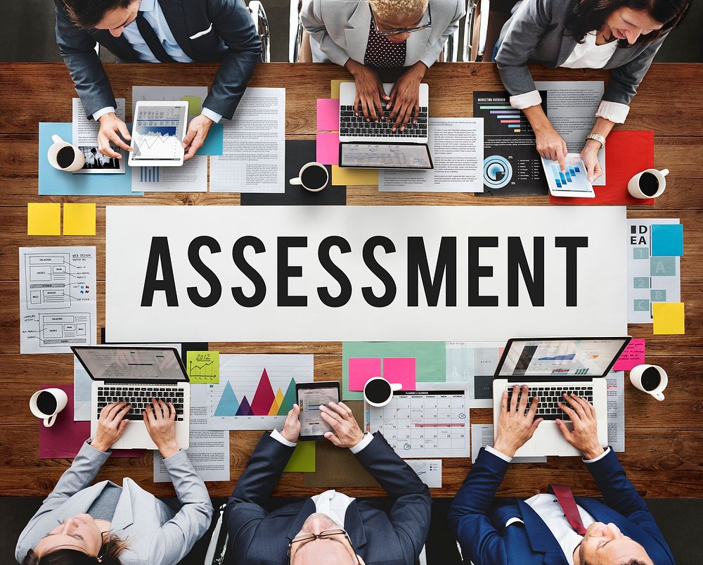 Assessment Audit Analysis Measure Examination Concept